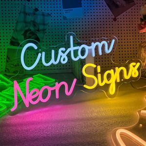 Custom Neon LED Light Sign for Advertising Fast Delivery No MOQ Dropshipping for Party Decoration